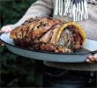 Slow-roasted pork shoulder with spiced apple relish