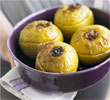 Baked apples with prunes, cinnamon & ginger